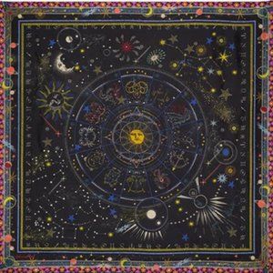 Johnny Was Cosmic Celestin Galaxy Large Silk Scarf - NEW IN BOX - Unopened